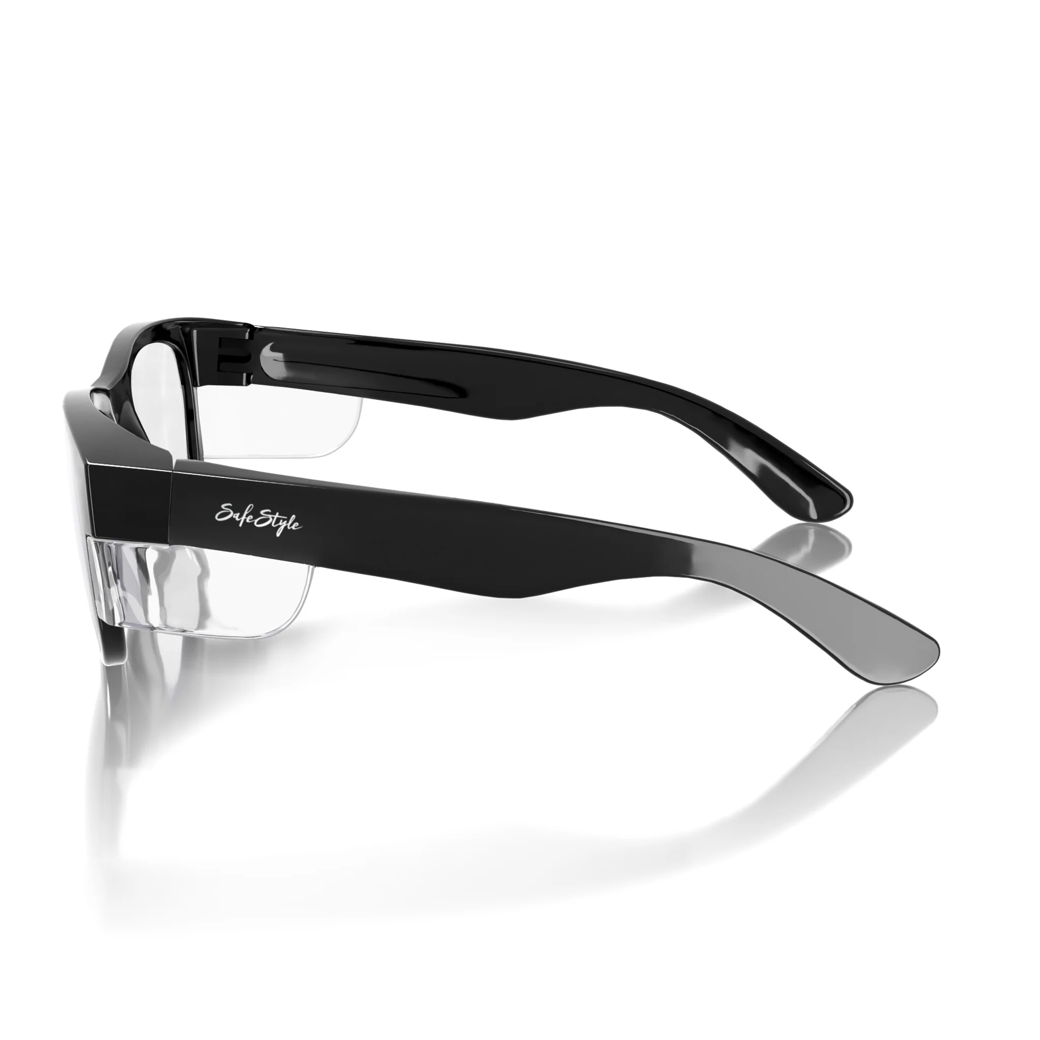 Classics Black Frame Clear Lens Safety Glasses - Image 3