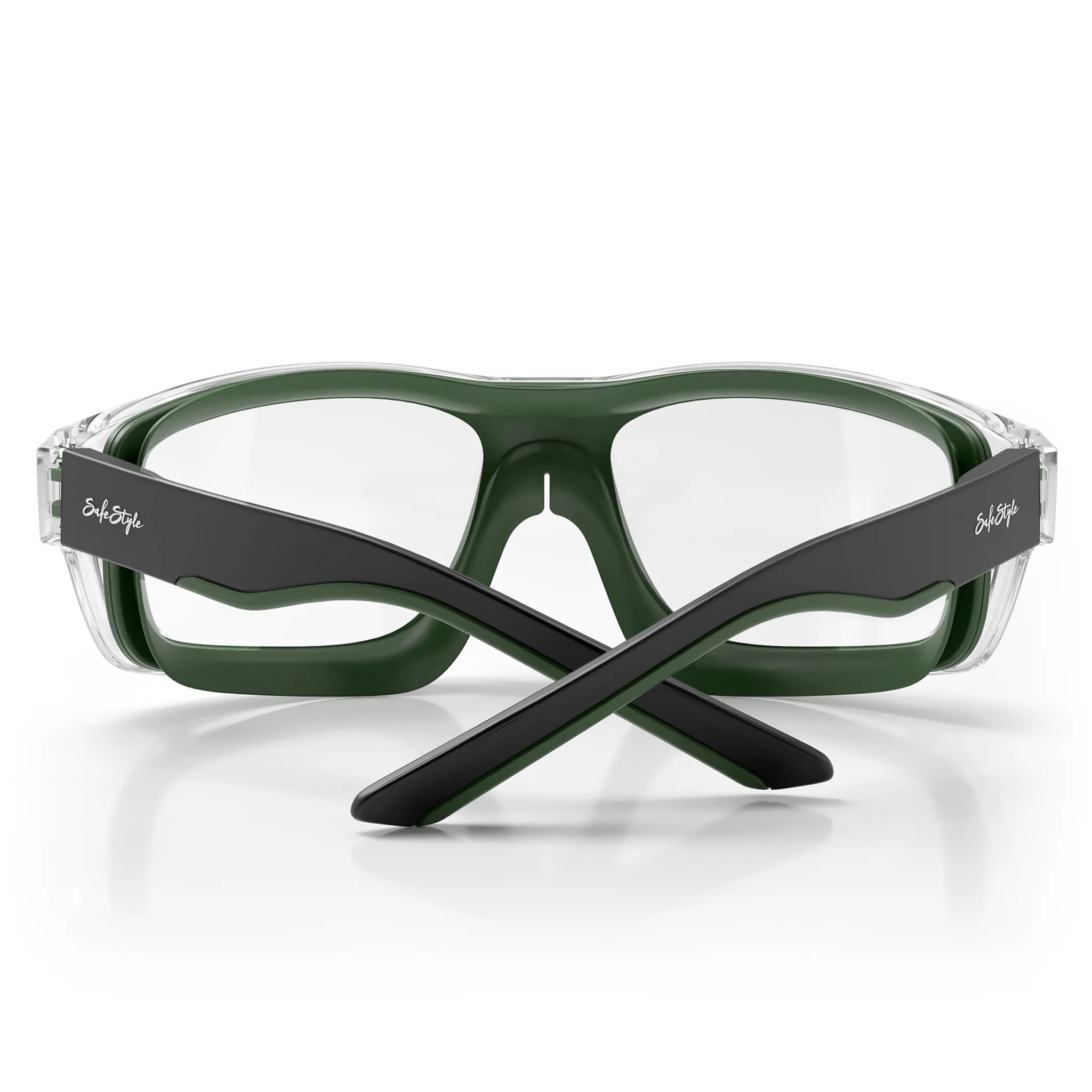 Switches Clear/Green Frame Clear Lens Safety Glasses - Image 5